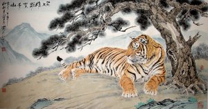 Большие кошки в искусстве - тигры